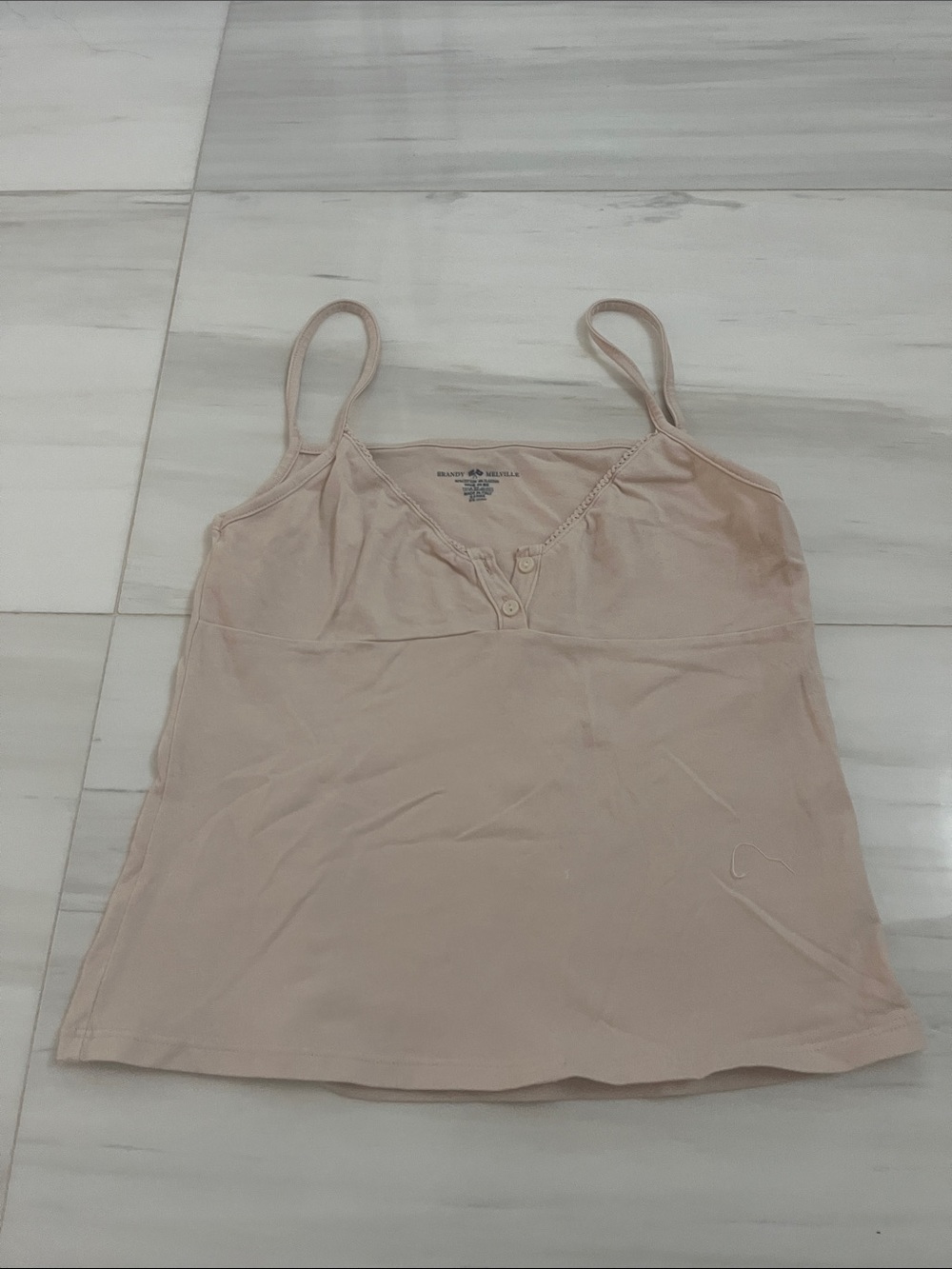 Brandy Melville Nude Blush Spaghetti Strap Camisole